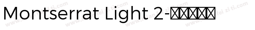 Montserrat Light 2字体转换